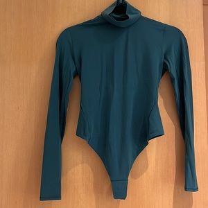 Wundermost Ultra-Soft Nulu Square-Neck Turtleneck Bodysuit